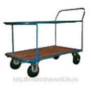 Платформенная двухъярусная 4-х колесная тележка кп-2 200-к фото