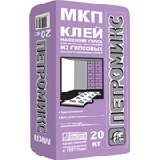 Клей на основе гипса для монтажа перегородок из гипсовых пазогребневых плит Петромикс “МКп“ фото