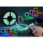 Многоцветная светодиодная лента в силиконе RGB SMD 5050 LED 30 12V (5 метров\катушка) фото