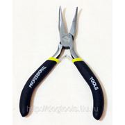 Мини тонкогубцы изогн.PROFESSIONAL Tools 4,5“ черная ручка полиш фото