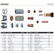 Детали плазматрона Cebora CP160, Trafimet CB150/CB150P фото