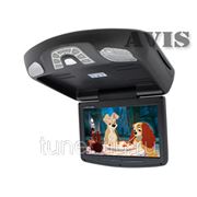 Автомобильный монитор на потолок 11“ со встроенным DVD плеером и потолочным креплением AVIS AVS1118T (черный) фото