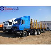 Автопоезд тягач маз-6430в9-1420-010 и сортиментовоз лесовоз маз-998640-015 фото