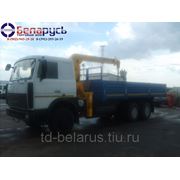 (воровайка) Бортовой автомобиль с КМУ МАЗ-6303А5-340 с краном манипулятором Soosan SCS 513 фото