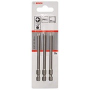 Набор Bosch из 3 бит 89 мм PH1 Extra Hart (2.607.001.533) фото
