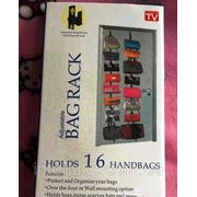 Adjustable bag rack – держатель (органайзер) для сумок с 16-ю крючками. фото