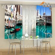 Канал в Венеции арт.ТФК3064 v6 (145х180-2шт) фотошторы (штора Габардин ТФК) фото
