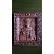 Икона резная Св. Николай Мирликийский Чудотворец фото