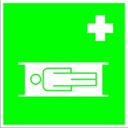 Медицинский знак, код EC 02 Средства выноса (эвакуации) пораженных фото