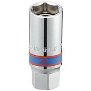 Головка свечная шестигранная 1/2“, 21 мм, магнитный фиксатор KING TONY 466521 фото