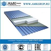 Стеновая сэндвич панель АМК-СПСТ-ППС.100мм фото