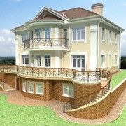Облицовка дома природным камнем фото