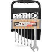 Набор ключей комбинированных с трещоткой YATO 7st 10-19мм YT-0208 фото