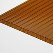 Сотовый поликарбонат 10 мм бронза Novattro 2,1x12 м (25,2 кв.м), лист фото