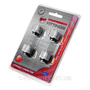 TFC G1/4“ Thread 13/19mm HighFlow Straight Compression Fitting KIT -Silver фото