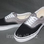 Кеды Vans Classic Era серо-черные фото