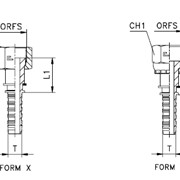 Прямой фитинг orfs предварительно обжатая гайка/накидная гайка - iso 8434-3 (sae j1453) фото