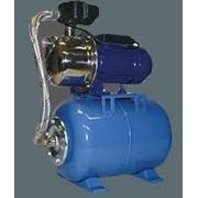 Насосная станция самовсасующая JY100 1,1KW нержавейка короткая на стальном баке AQUASYSTEM фото