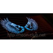 Неоновый Авто эквалайзер / автоэквалайзер “Крылья Дракона“ на заднее стекло авто, размером 50*25 см фото