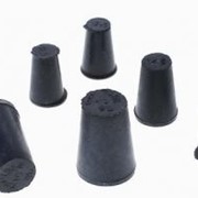 Пробка конусная, резиновая, 24 мм,черная, 1шт. фото