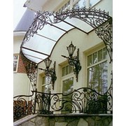 Козырек кованый КК-018 фото