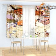 Акварель арт.ТФК4980 v3 (145х180-2шт) фотошторы (штора Габардин ТФК) фото