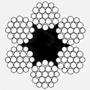 Канат ГОСТ 2688-80, двойной свивки. Тип ЛК-Р Конструкции 6 х 19 (1+6+6/6)+1 о.с.d=15,0 мм. фото