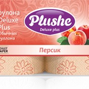 Трехслойная туалетная бумага высшего качества Deluxе Plus Персик фото