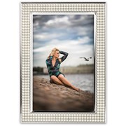 Фоторамка Hofmann 13*18 металл 1008 Silver Plated фото