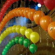 Изготовление декоративных композиций из шаров фото