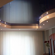 Двухуровневые натяжные потолки фото