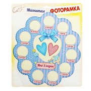 Фоторамка Сима магнит Мне 1 годик коллаж на 12 фото фото
