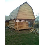 Сруб бани 4*5+2м.выпуска+крыша ломаного типа фото
