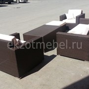 Комплект из искусственного ротанга фото