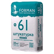 Штукатурка цементная для внутренних и наружных работ Форман 61 фото