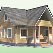 Проект дачного дома 6Х8 М с балконом фото