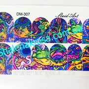 Наклейка на ногти Sliders art DM - 307 фото