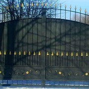 Ворота уличные фото