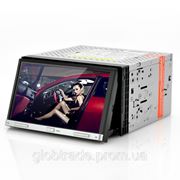Double DIN 7 “ Car DVD Player - моторизованная панель, сенсорный экран, GPS фото