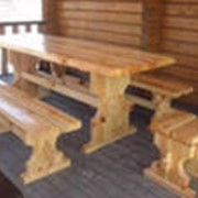 Стол, скамья, кресло садовые фото