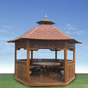 Изготовление деревянных беседок , арок, детских площадок и декоративных колодцев фото
