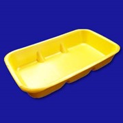 Пластиковые поддоны, лотки под запайку, Тара из полипропилена для пищевых продуктов, Поддон D-40 фото