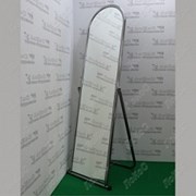 Зеркало напольное, 500Lx1550Hx500D мм, полотно 1500х370мм, 5MMO-01(белый матовый) фото