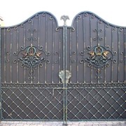 Распашные ворота эл1 фото