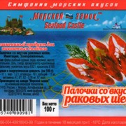 Палочки со вкусом раковых шеек (имитация). фото