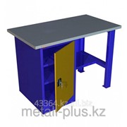 Металлический однотумбовый верстак с тумбой ВП - 2/1.2 фото