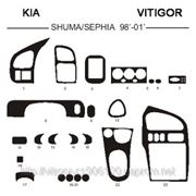 KIA SHUMA/SEPHIA 98' - 01' Светлое дерево, темное дерево, темный орех, черный, синий, желтый, красный фото