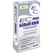 Клей плиточный ЕС Люкс белый клей, 25кг фото