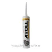 Гермктик силиконовый. Atoll Silicone White однокомпонентный универсальный силиконовый герметик фото
