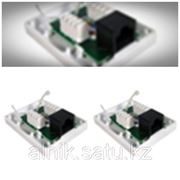 1хRj45 розетка одинарная неэкранированная для кабеля Cat 5e белая фото